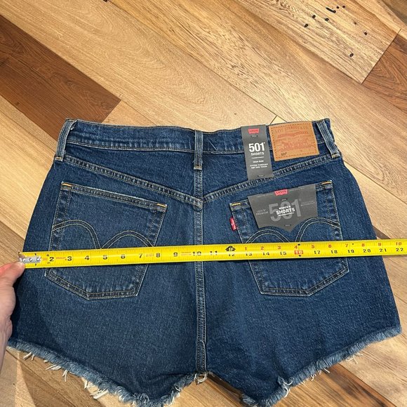 New Levi's 501 High Rise Women's Shorts Size 32 in Charleston Outlasted - Picture 7 of 8